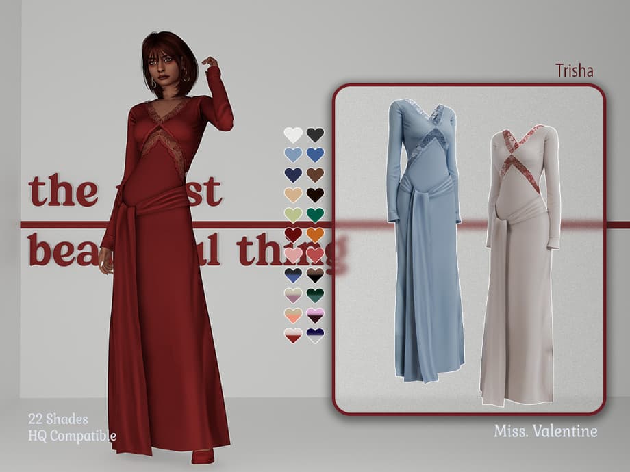 Платье Trisha long dress